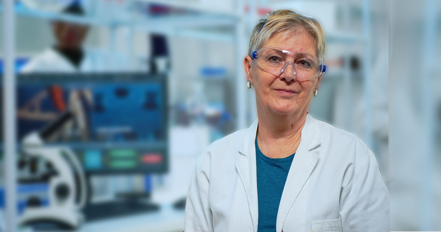 Scientist in lab demonstrating quality